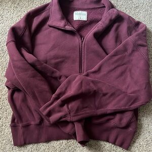 Abercrombie sweatshirt, plum color.